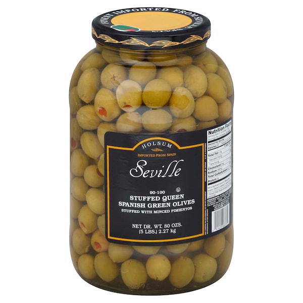 Seville Seville Stuffed Queen Spanish Green Olives 90-100 Count 1 gal., PK4 80113 - main